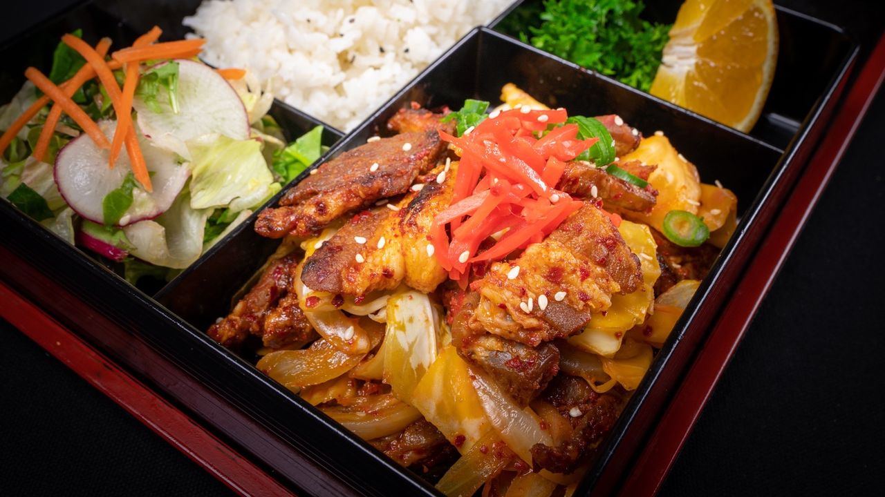 Spicy Pork Bento