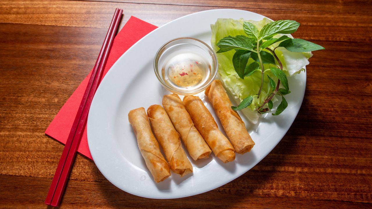 3. Vegetarian Spring Rolls (5 Rolls)