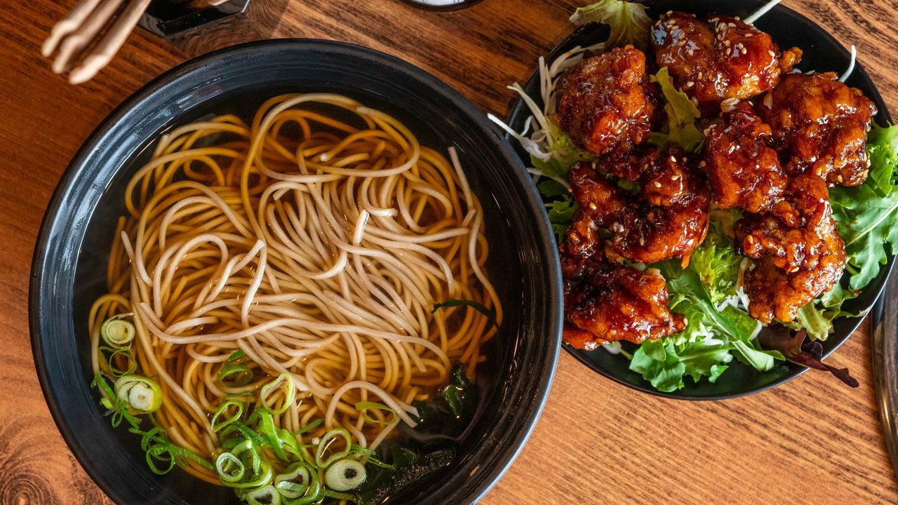 Teriyaki Chicken Soba Soup Noodle