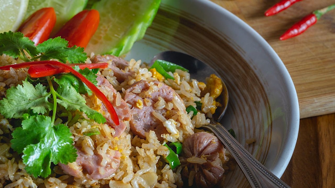 Soup Pork Fried Rice (E)
