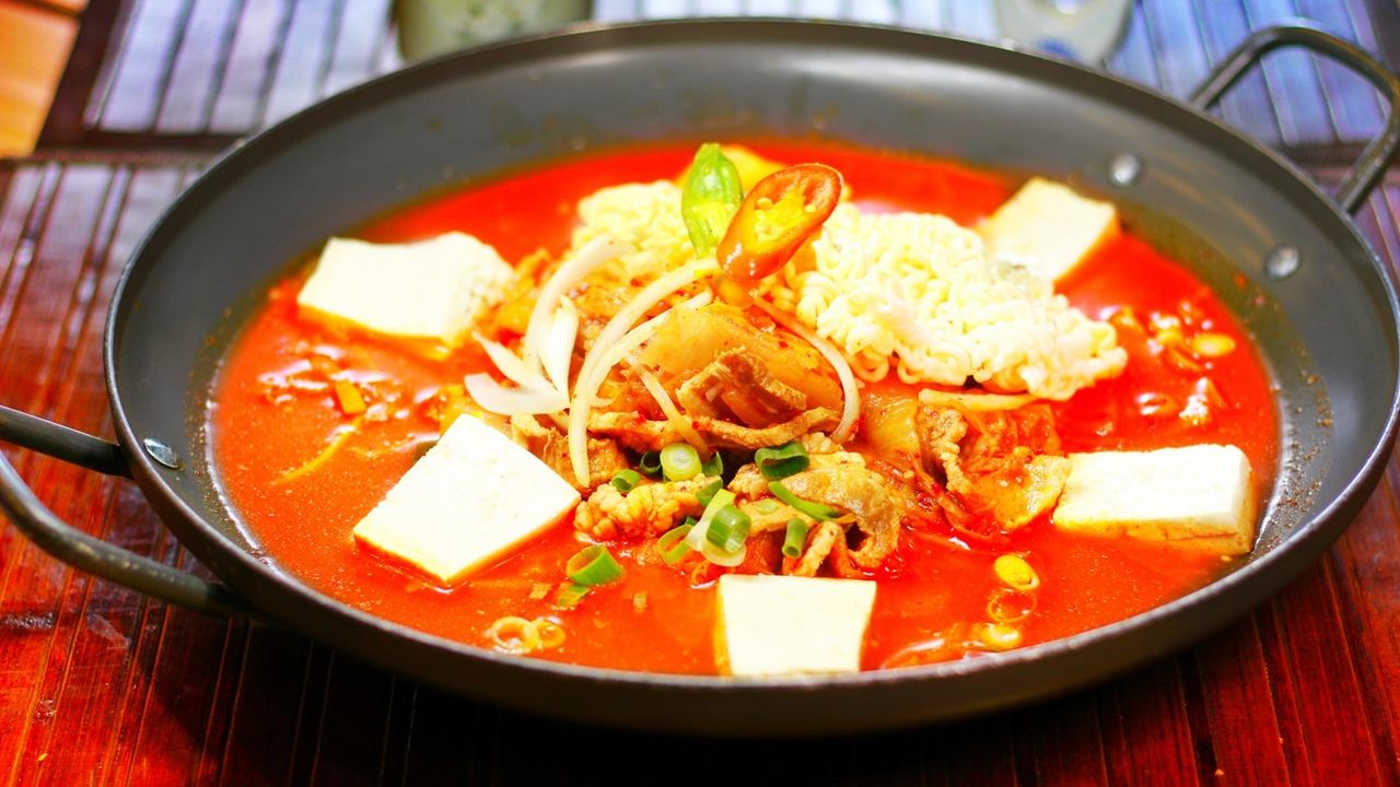 Spicy Pork Belly and Kimchi Hot Pot