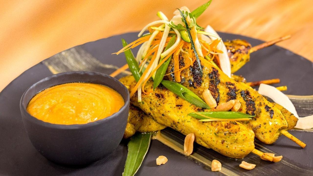 1. Chicken Satay (5 Pieces)