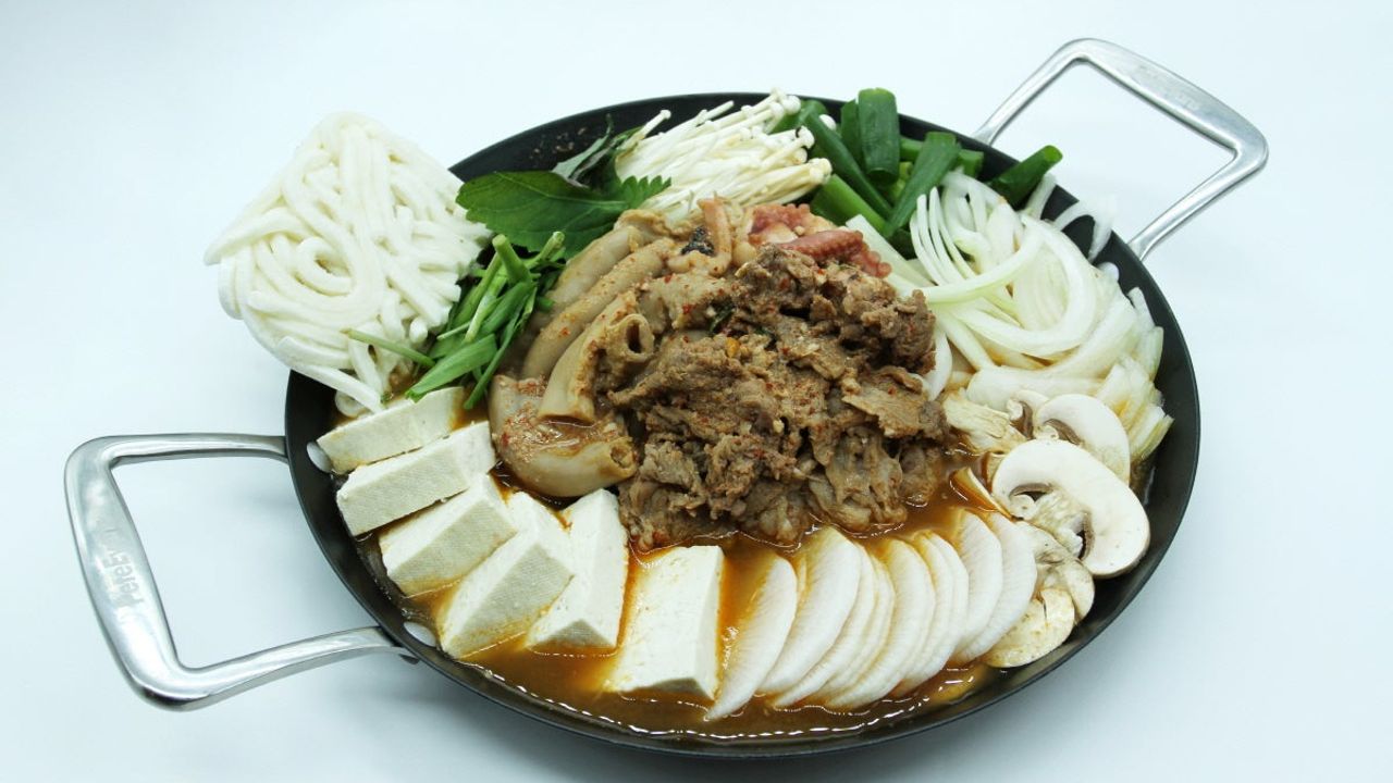 Spicy Octopus, Bulgogi & Beef Intestines Stew