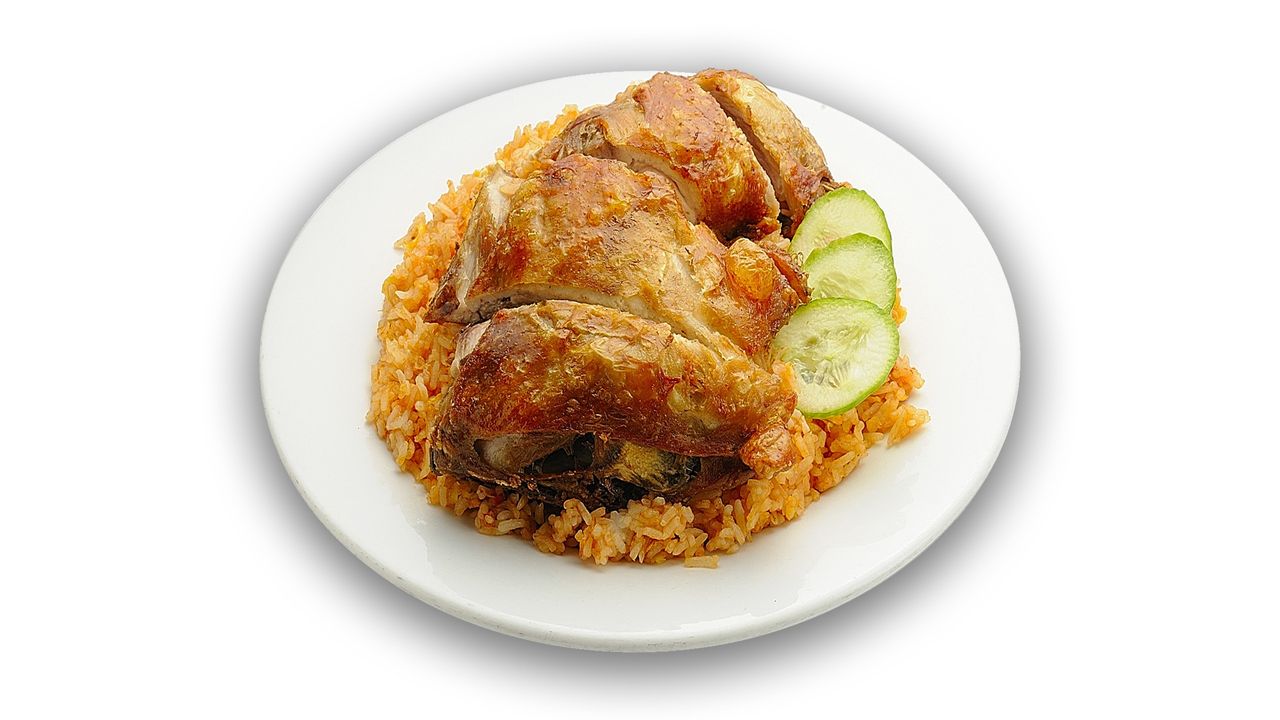 Crispy Chicken Red Rice