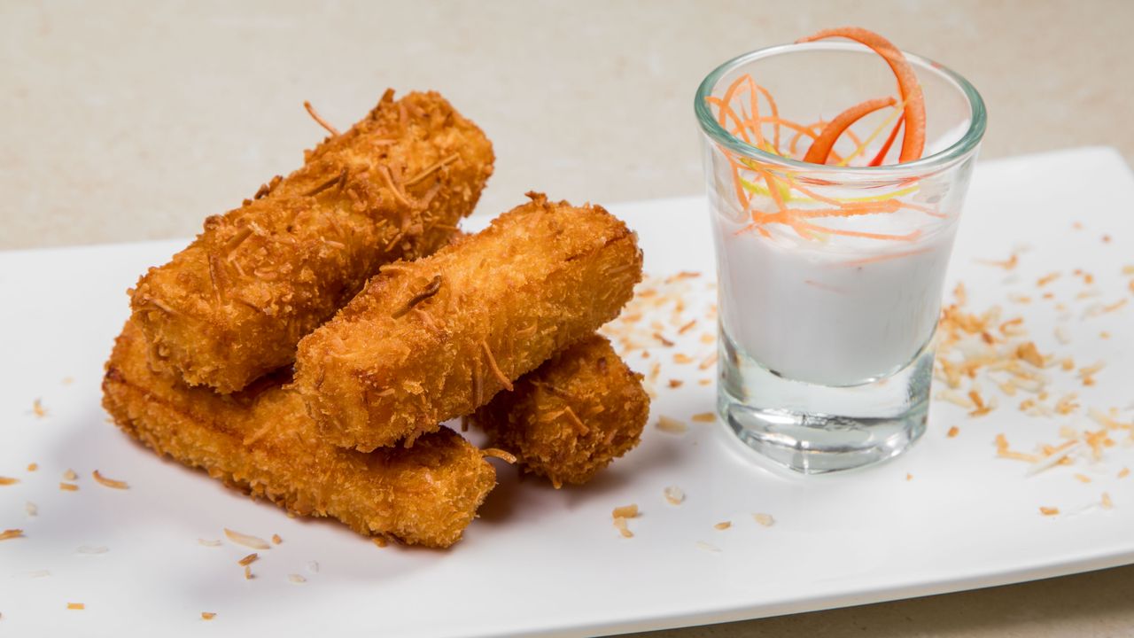 Crispy Pumpkin & Coconut Fritters (4)