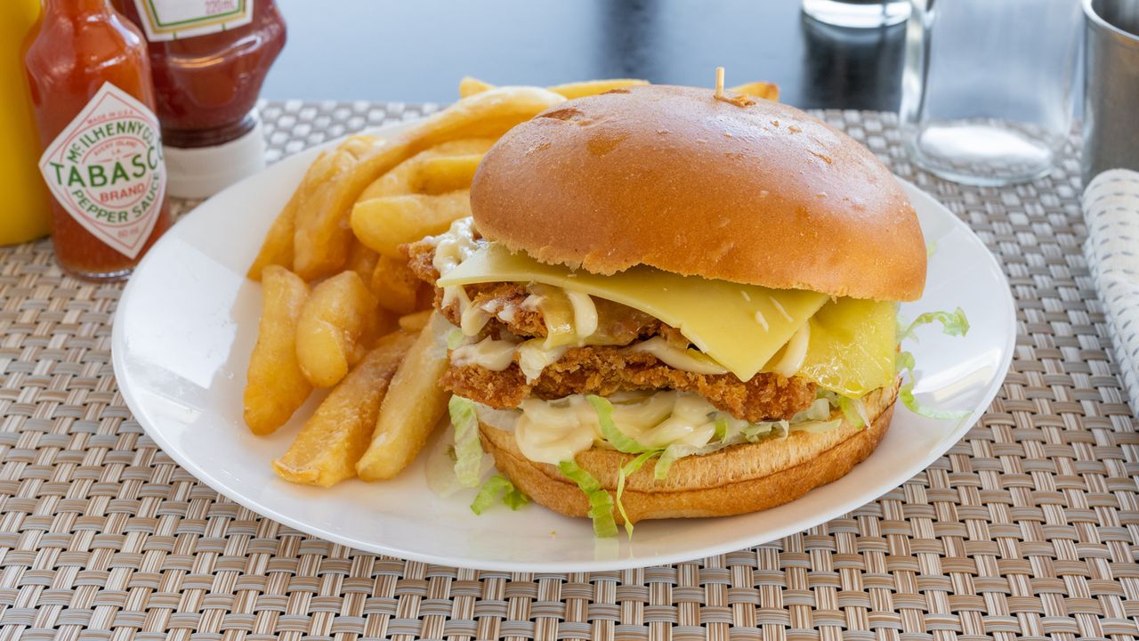 4. Chicken Schnitzel Burger Combo