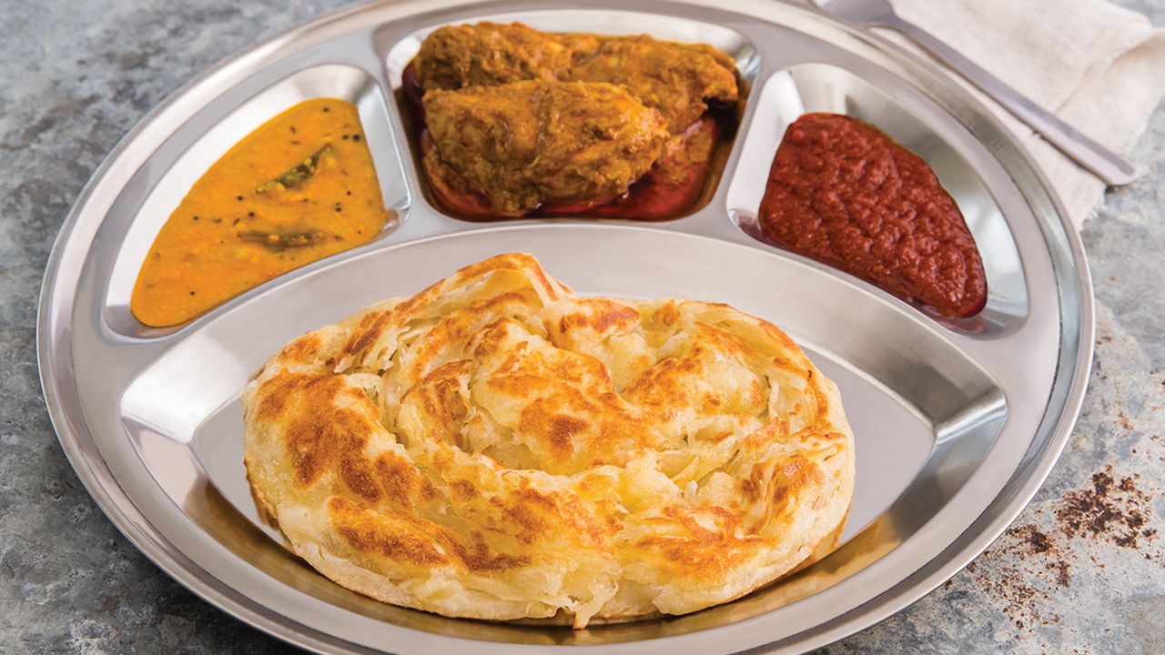 C02. Roti Canai with Curry Chicken