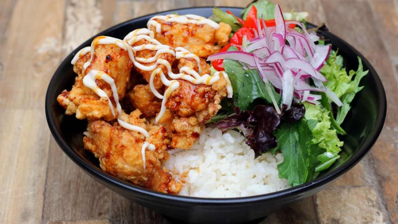 Karaage Fried Chicken Rice Bowl