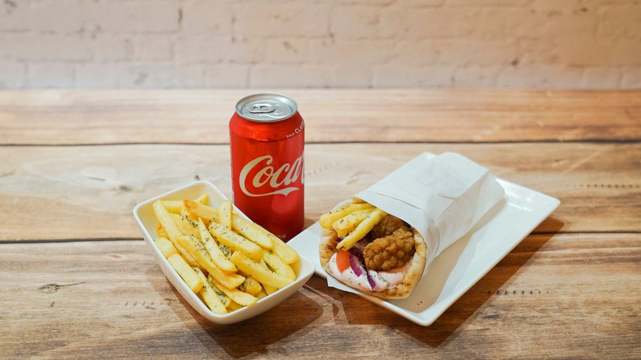Calamari Souvlaki Combo