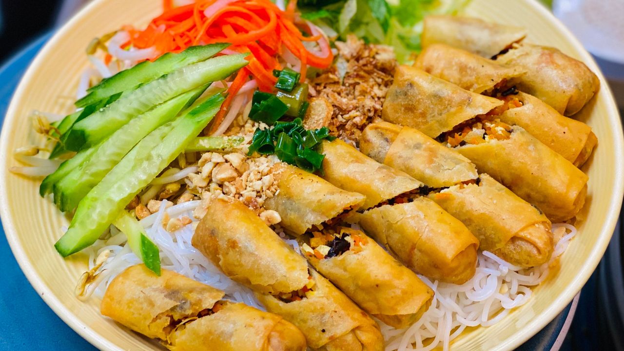 Spring Rolls Vermicelli Salad