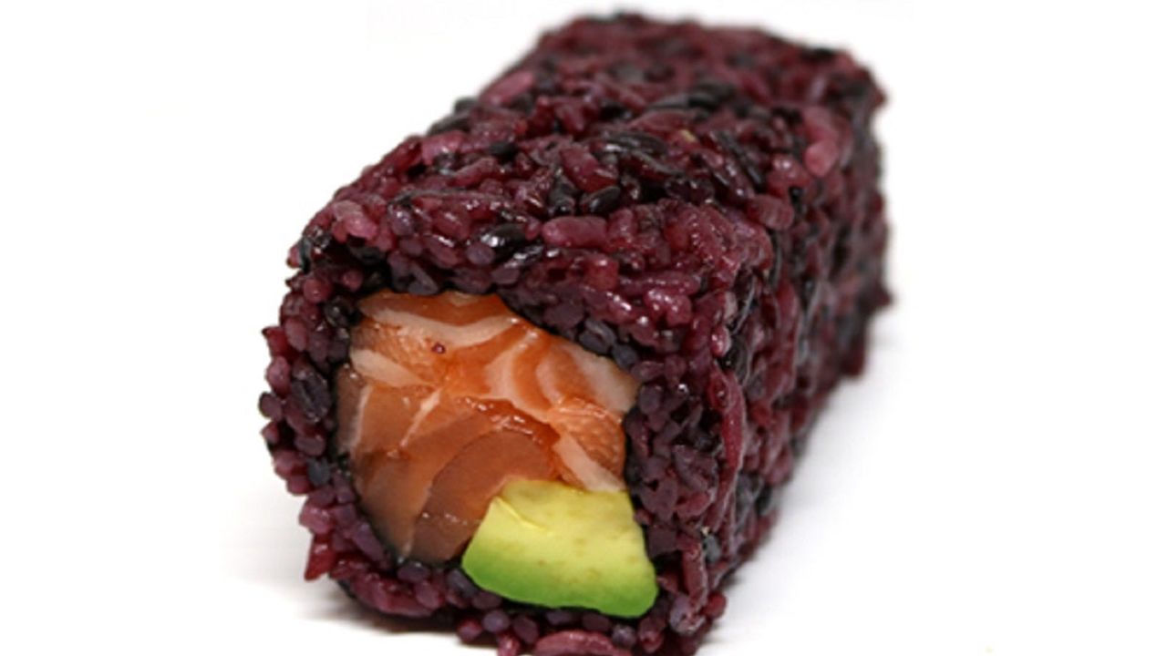 Black Rice Salmon Avocado