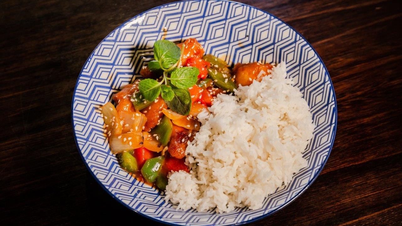 Sweet and Sour Chicken Rice