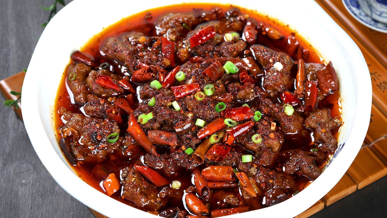 hot and spicy beef slices