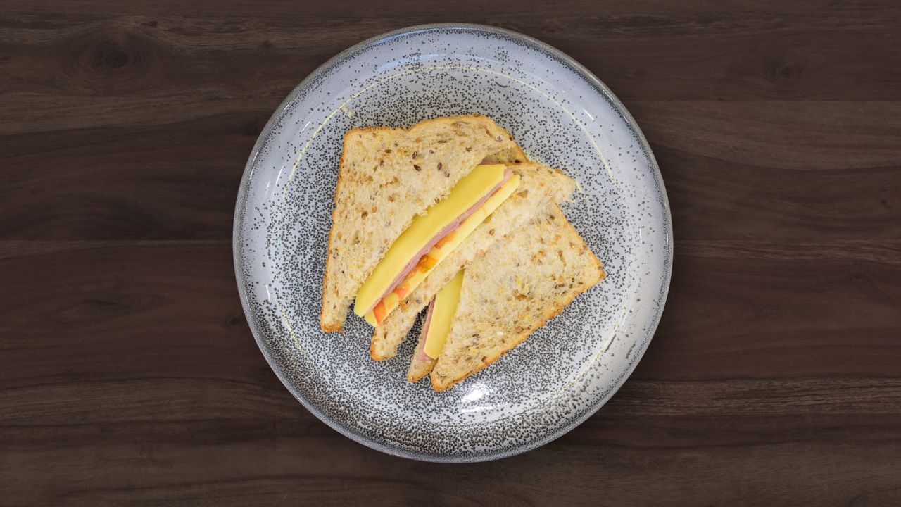 Ham, Cheese, Tomato Sandwich