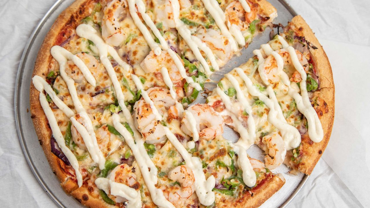 Garlic Prawn Pizza
