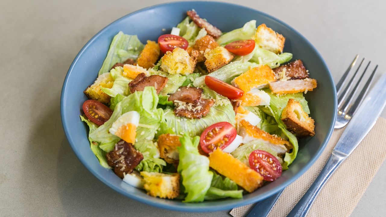 Ate 5 Caesar Salad
