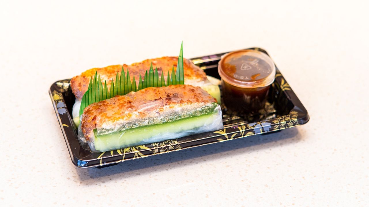 Katsu Chicken Rice Paper Rolls