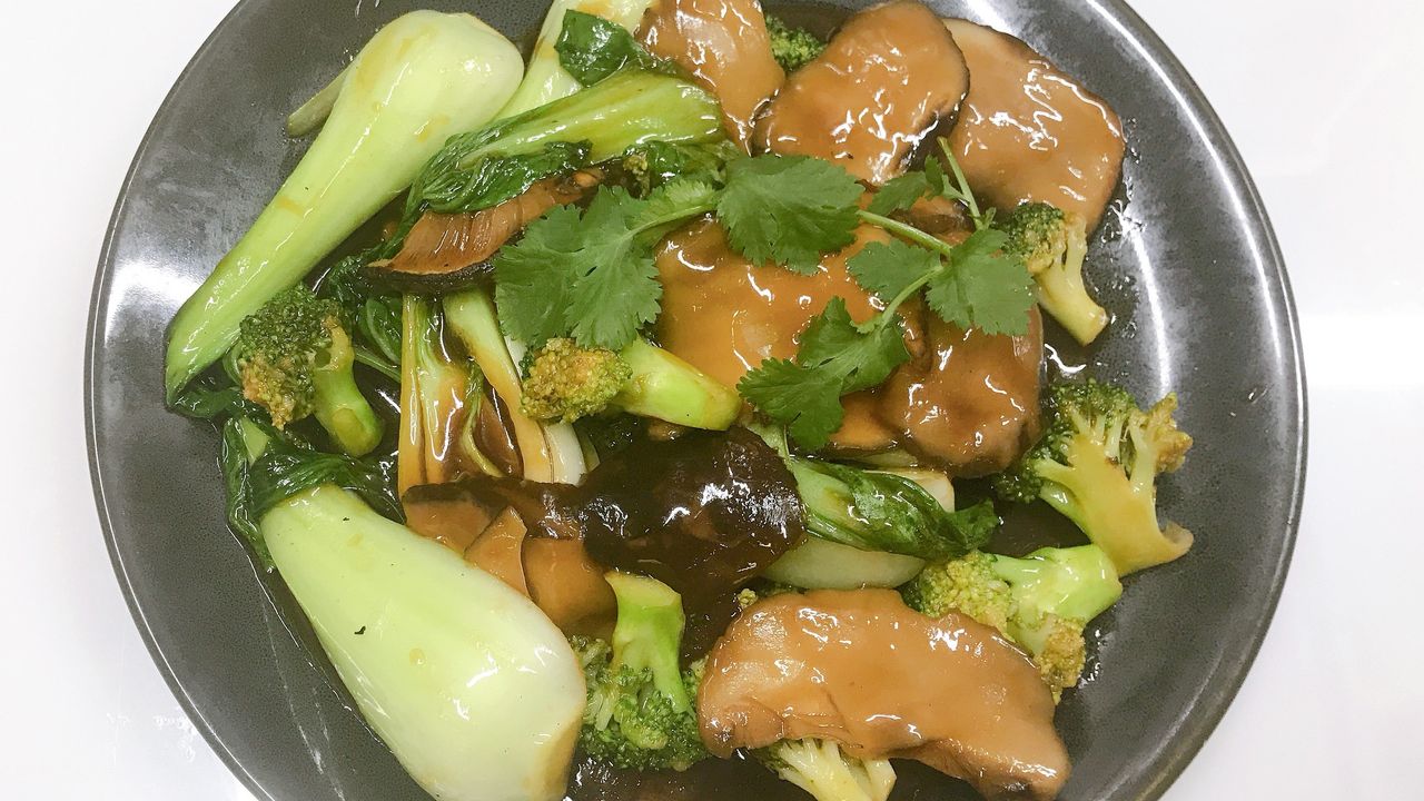 Shiitake, Bok Choy and Broccoli