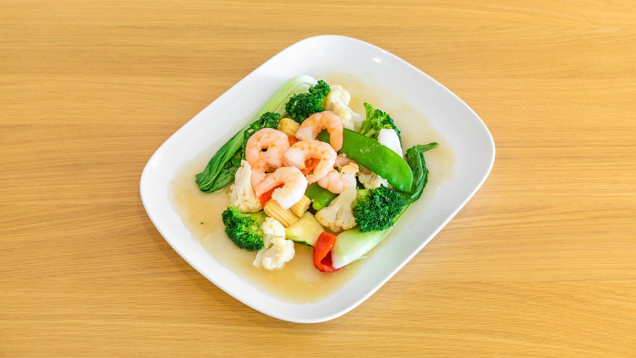Sizzling Garlic King Prawns