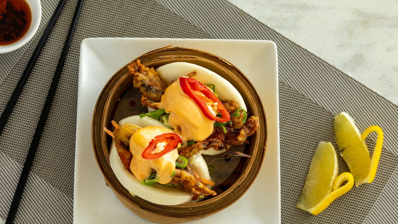 (Bao) Spicy Soft Shell Crab Bao Bao