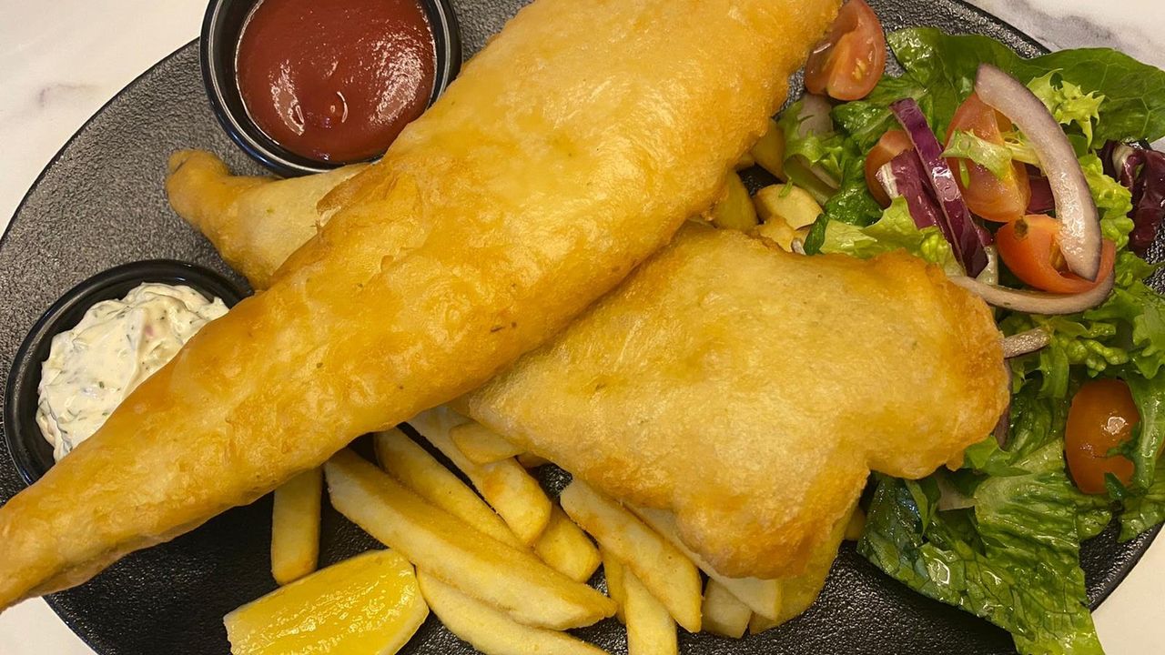 Large fish and chips
