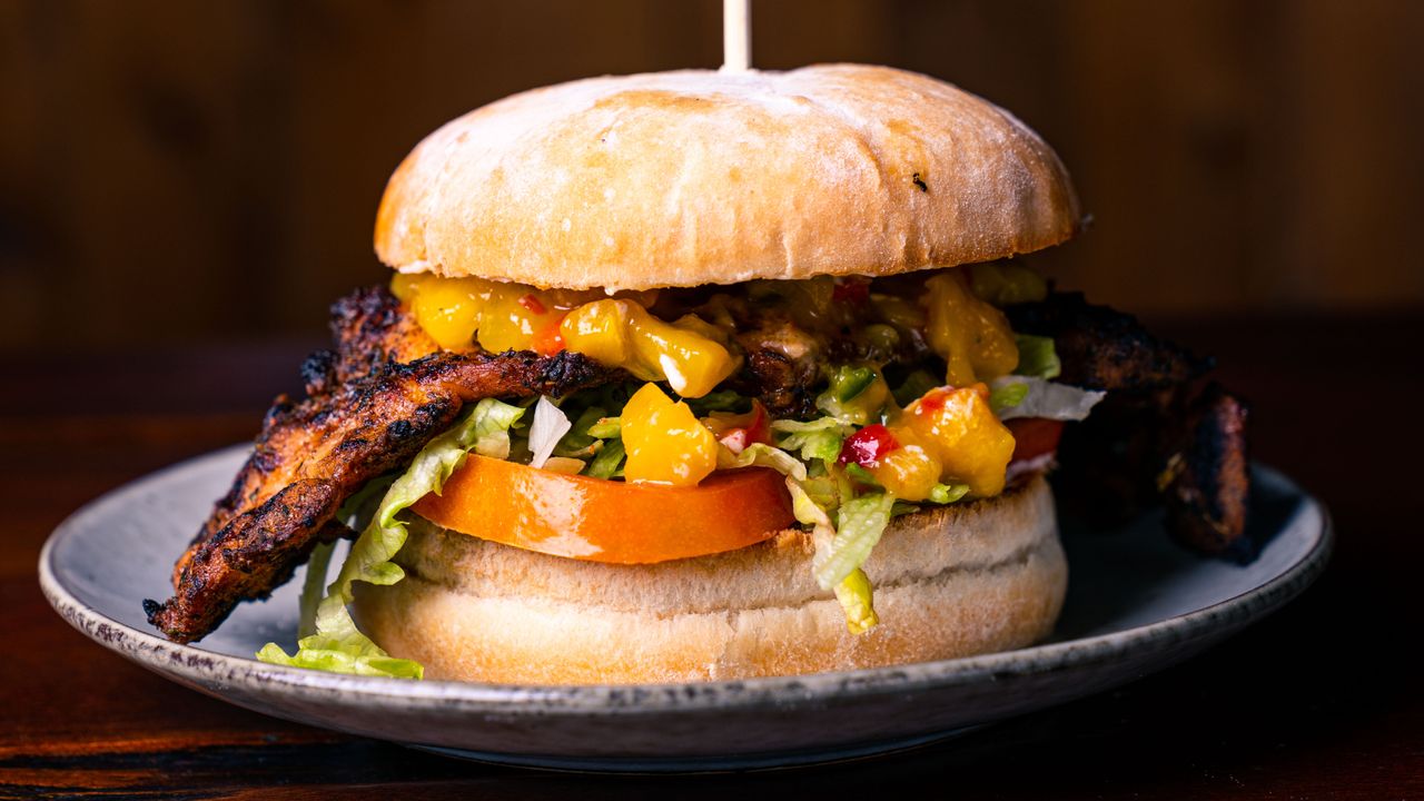 Jamaican Jerk Burger