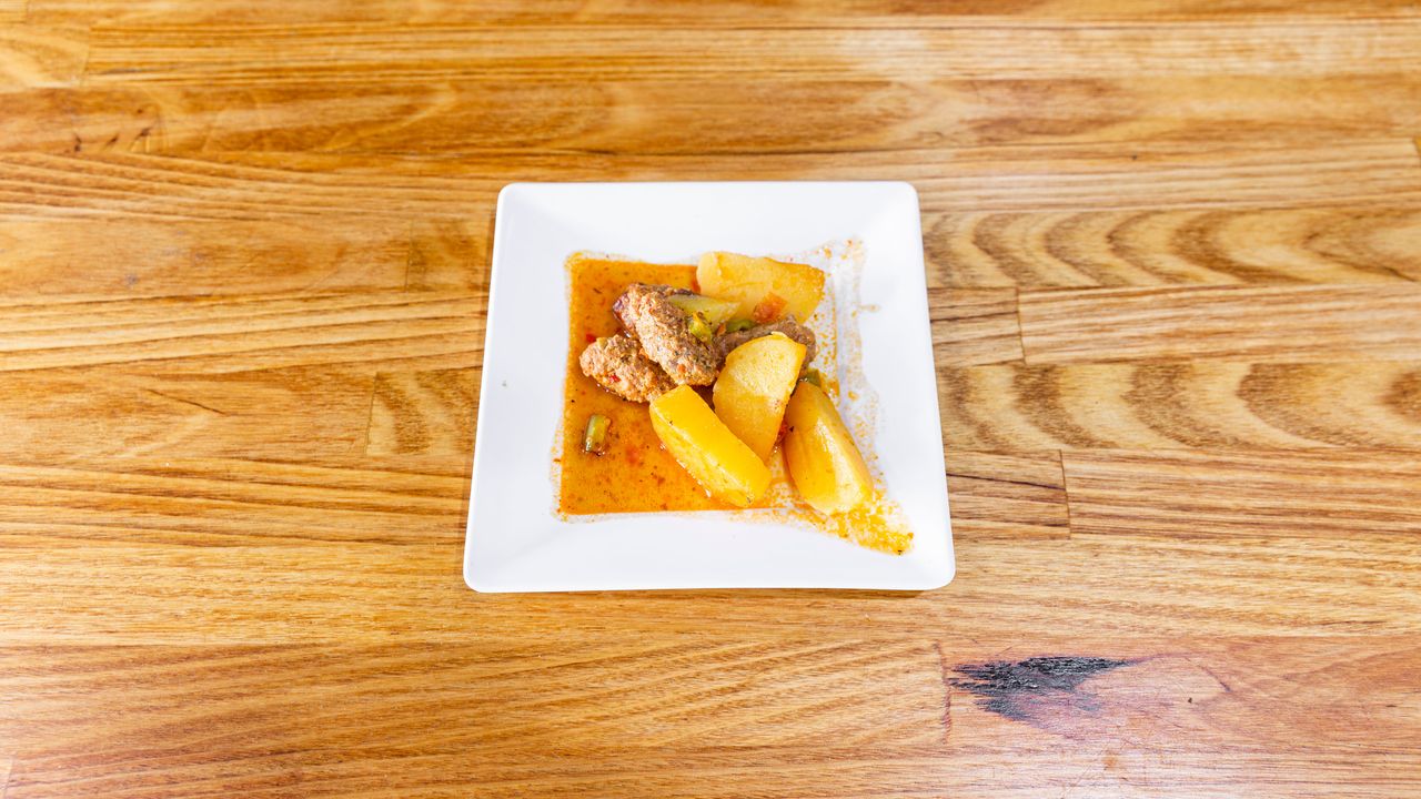 Meatball and Potato Casserole (Izmir Kofte)