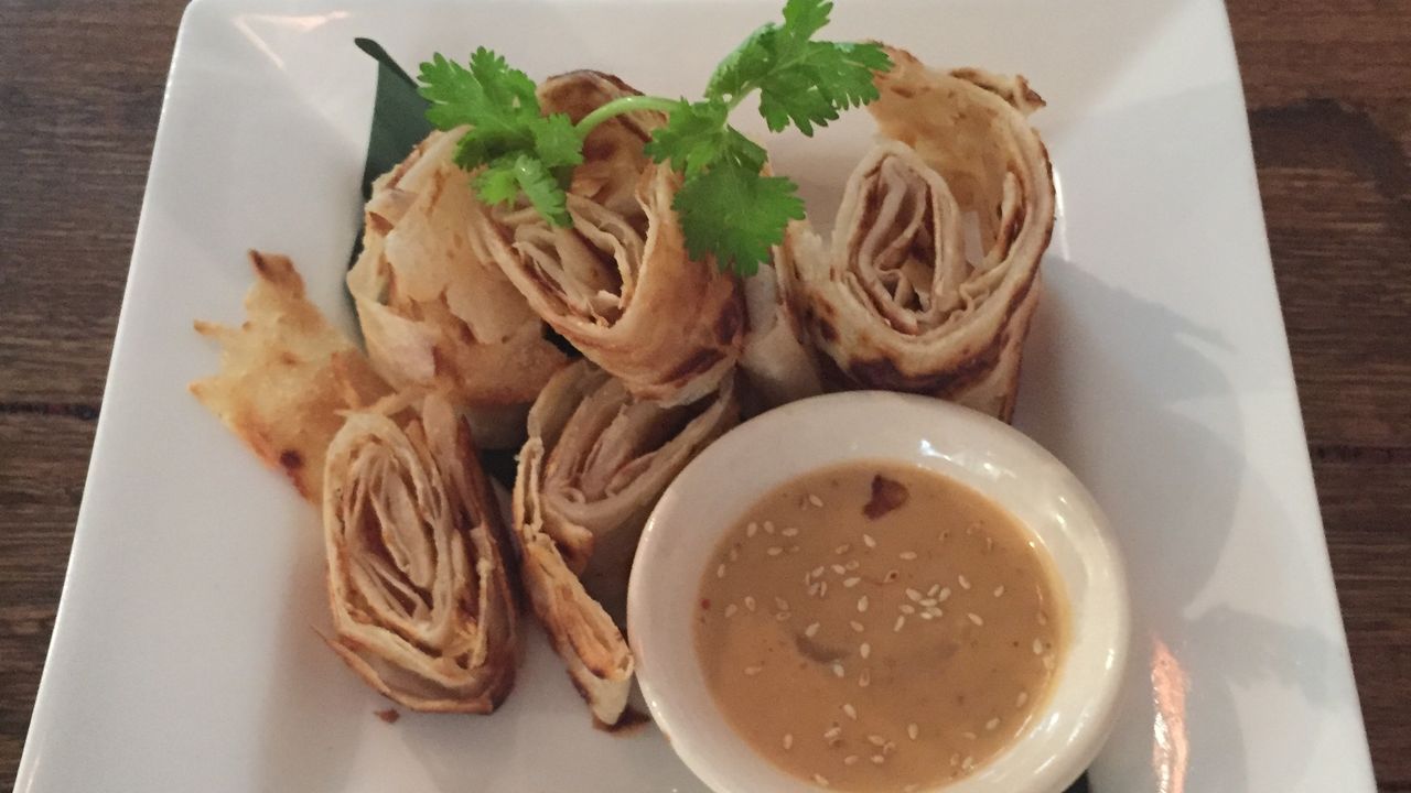 Roti Bread with Satay Sauce