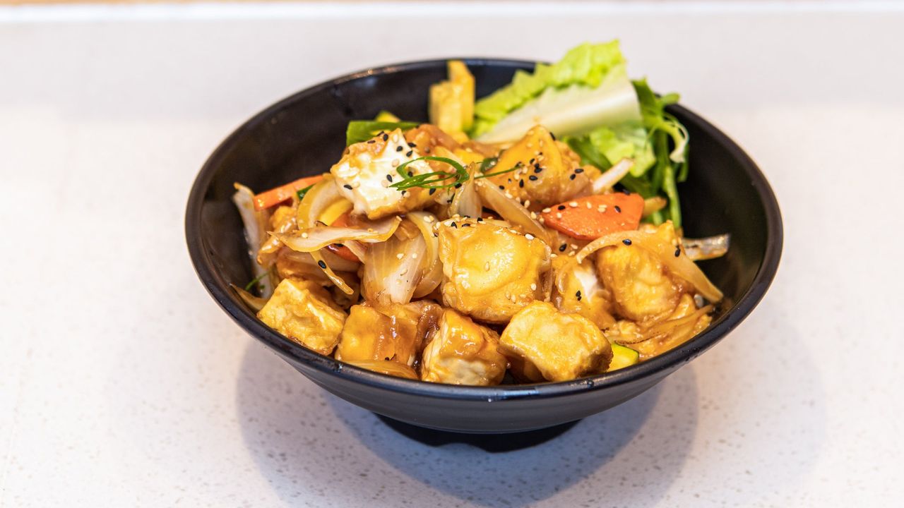 Teriyaki Tofu Donburi (V)