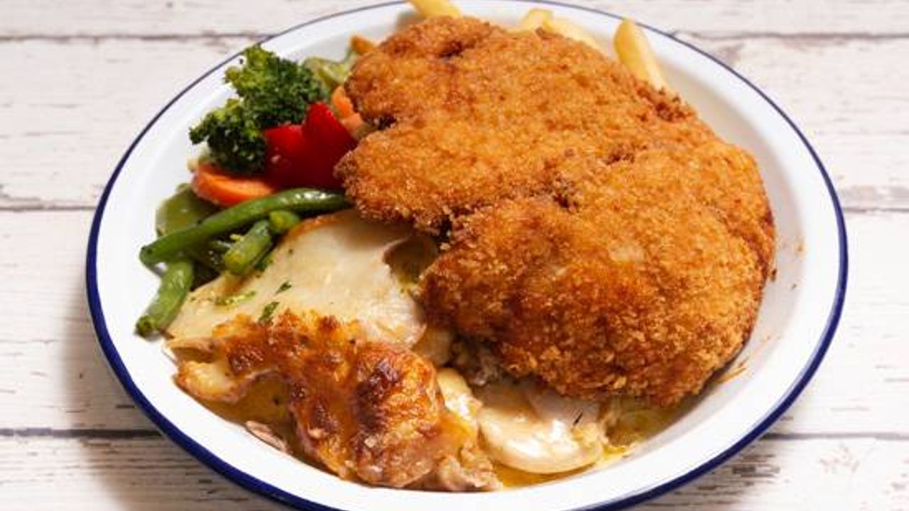 Chicken Schnitzel Dinner