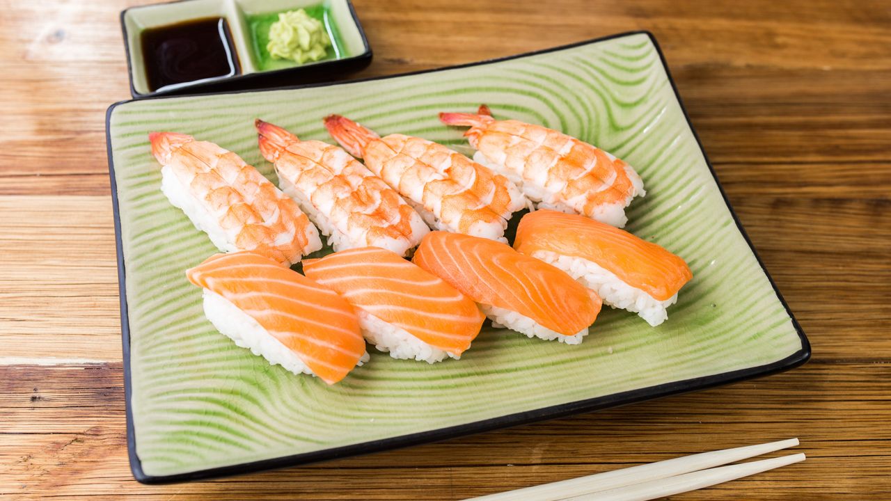 Salmon & Prawn Nigiri