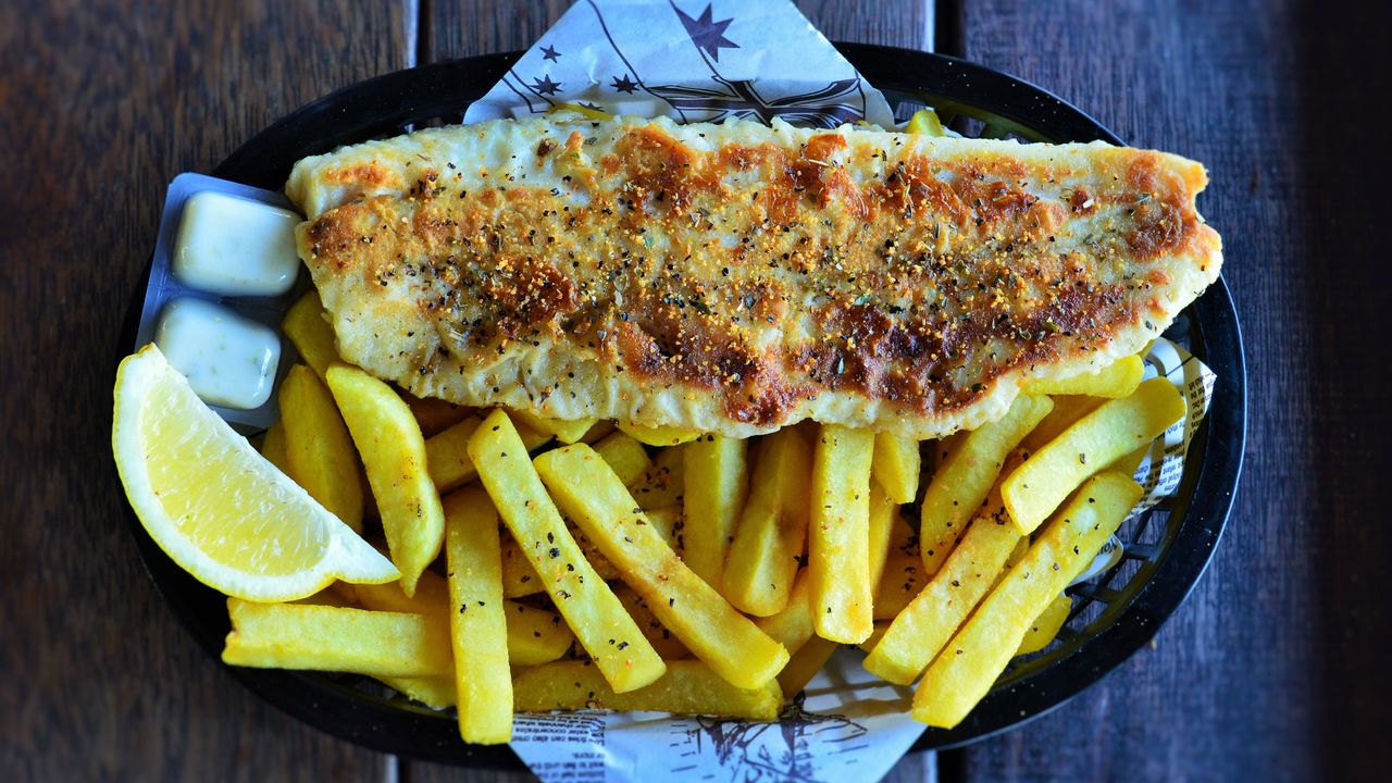 Grilled Fish & Chips
