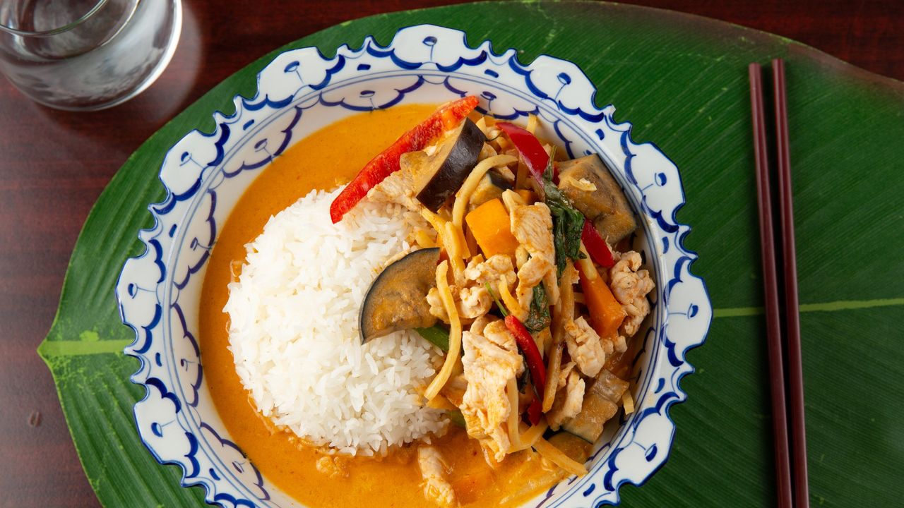 Red Curry on Rice