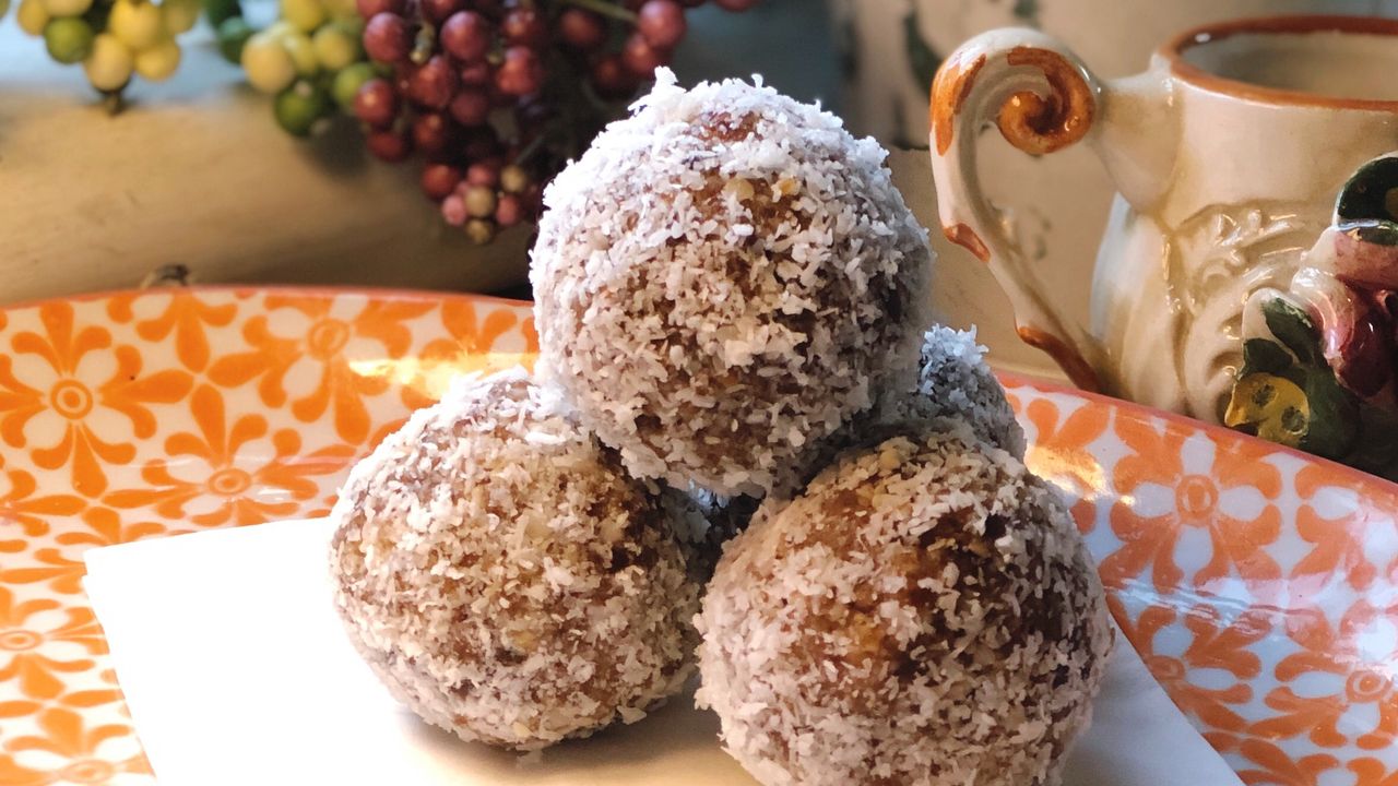 Salted Caramel Coconut Bliss Ball