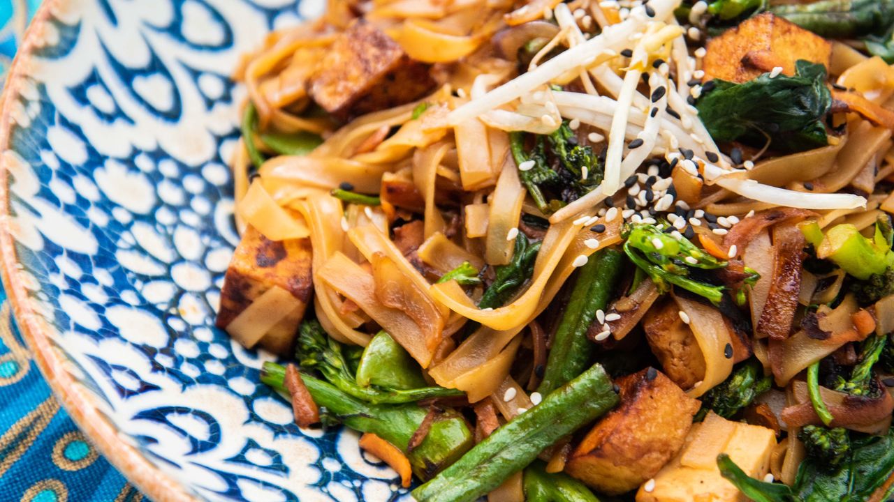 Vegan Rice Noodle Stir Fry