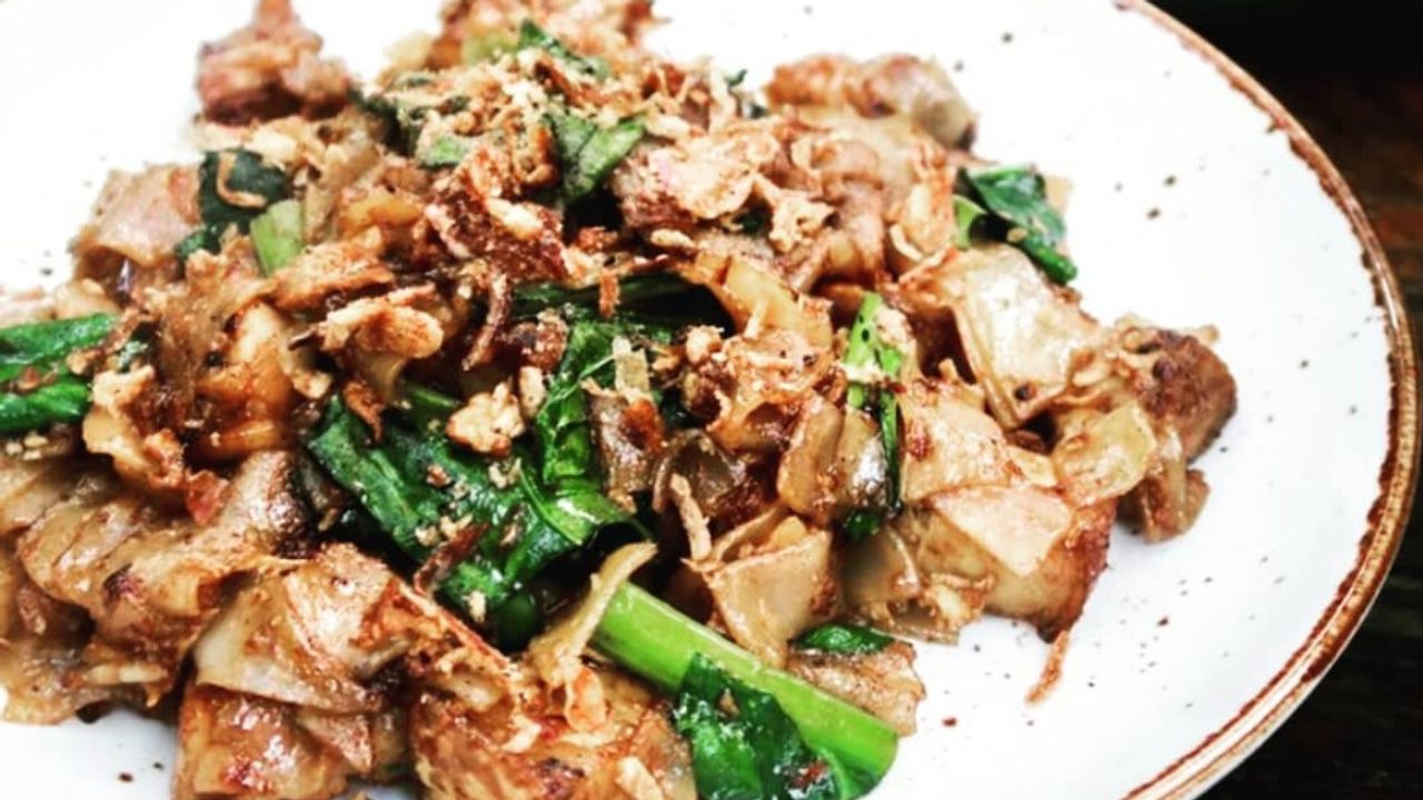 Pad See Ew Of Slow Cooked Pork Belly