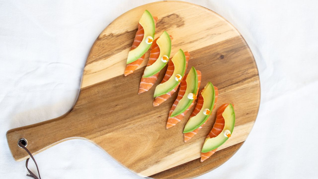 Salmon Avocado Nigiri Sushi