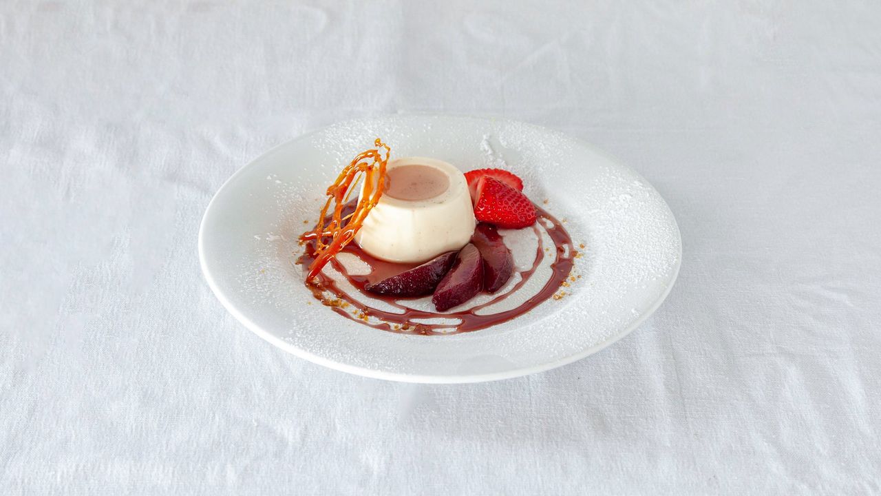 Panna Cotta alla vaniglia e mirtilli di limone