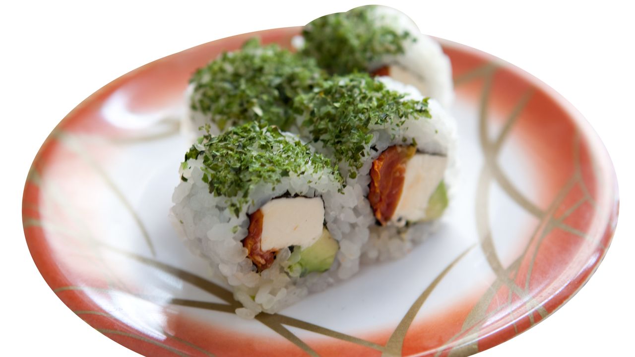 Semi Dried Tomato Cream Cheese And Avocado Roll
