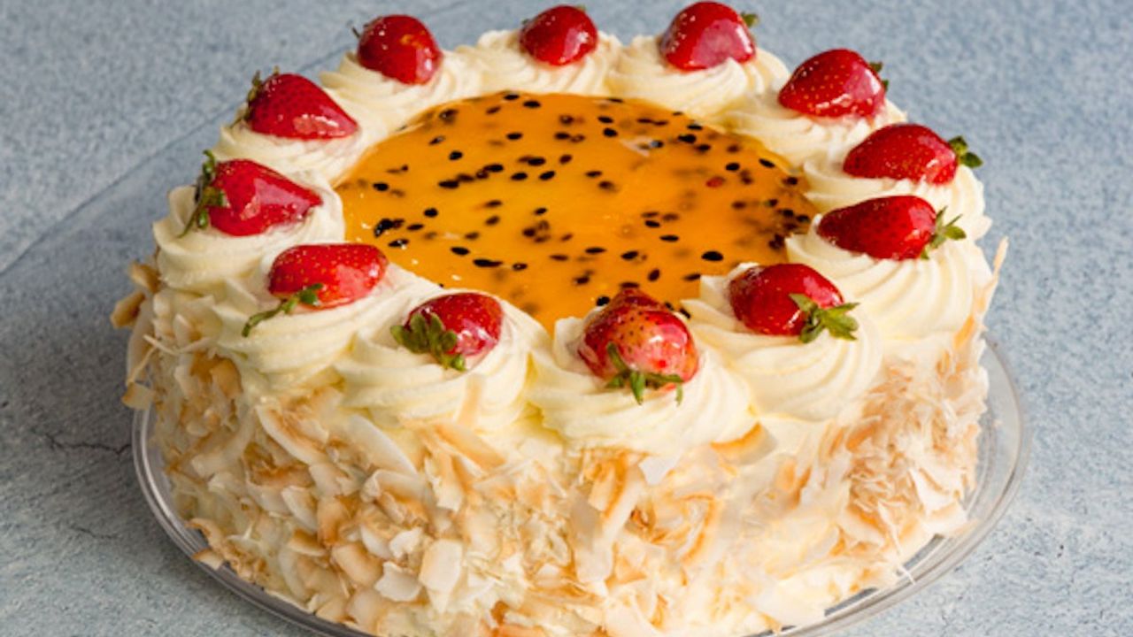 Tropical Fruit Torte Cake