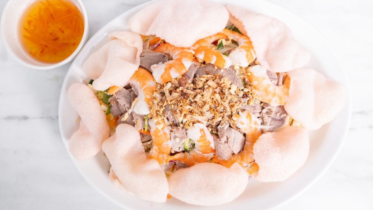 Vietnamese Coleslaw with Prawn & Pork