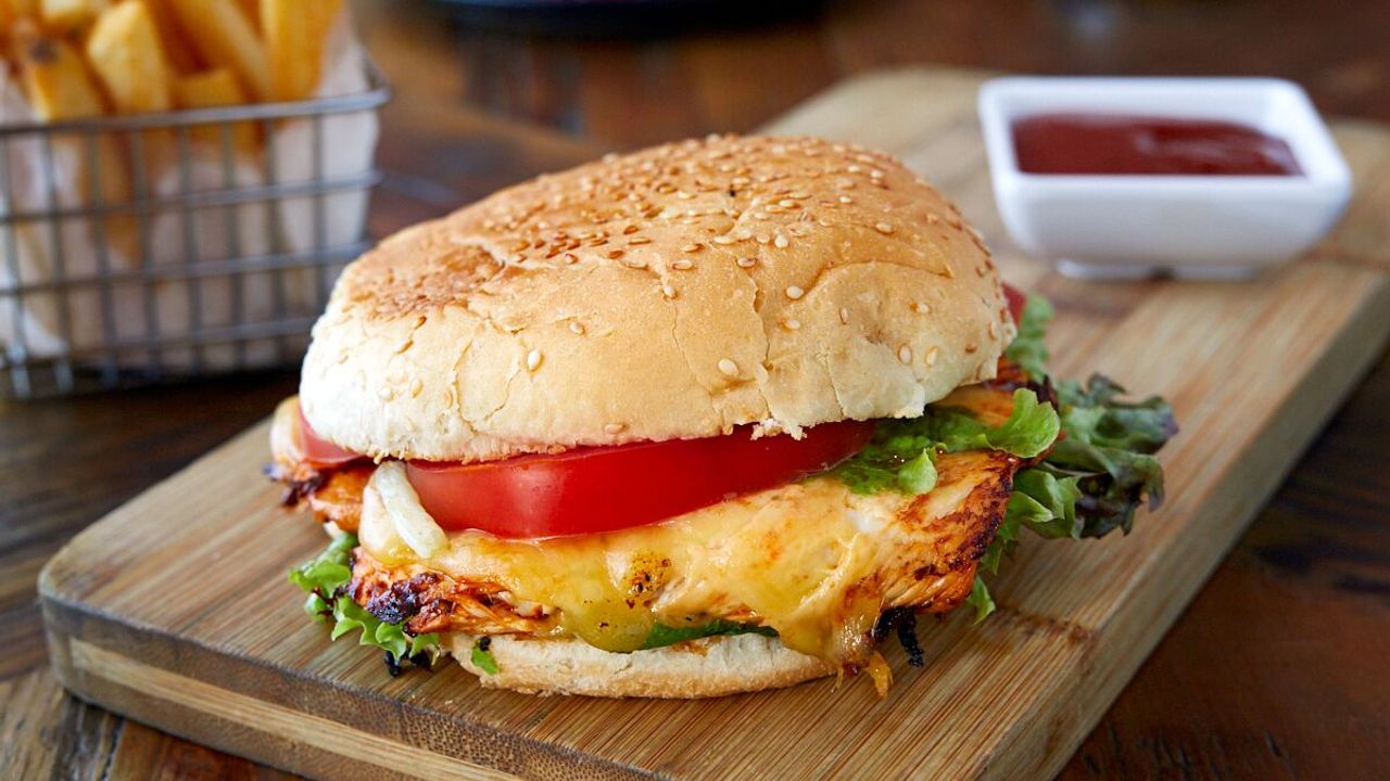 Chicken Burger with Chips