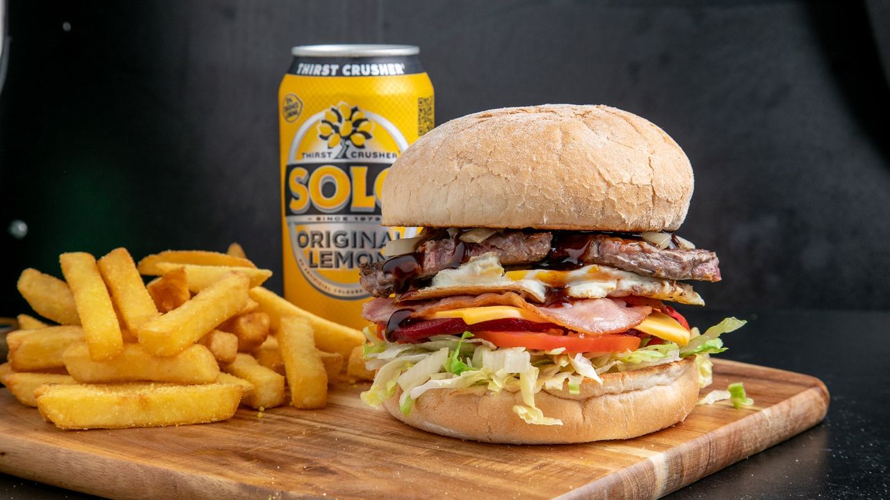 The Steakout Works Burger