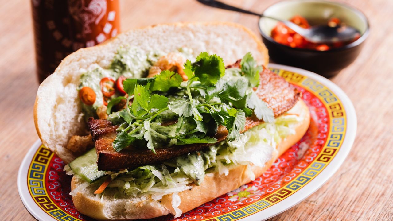 Sticky Pork Banh Mi