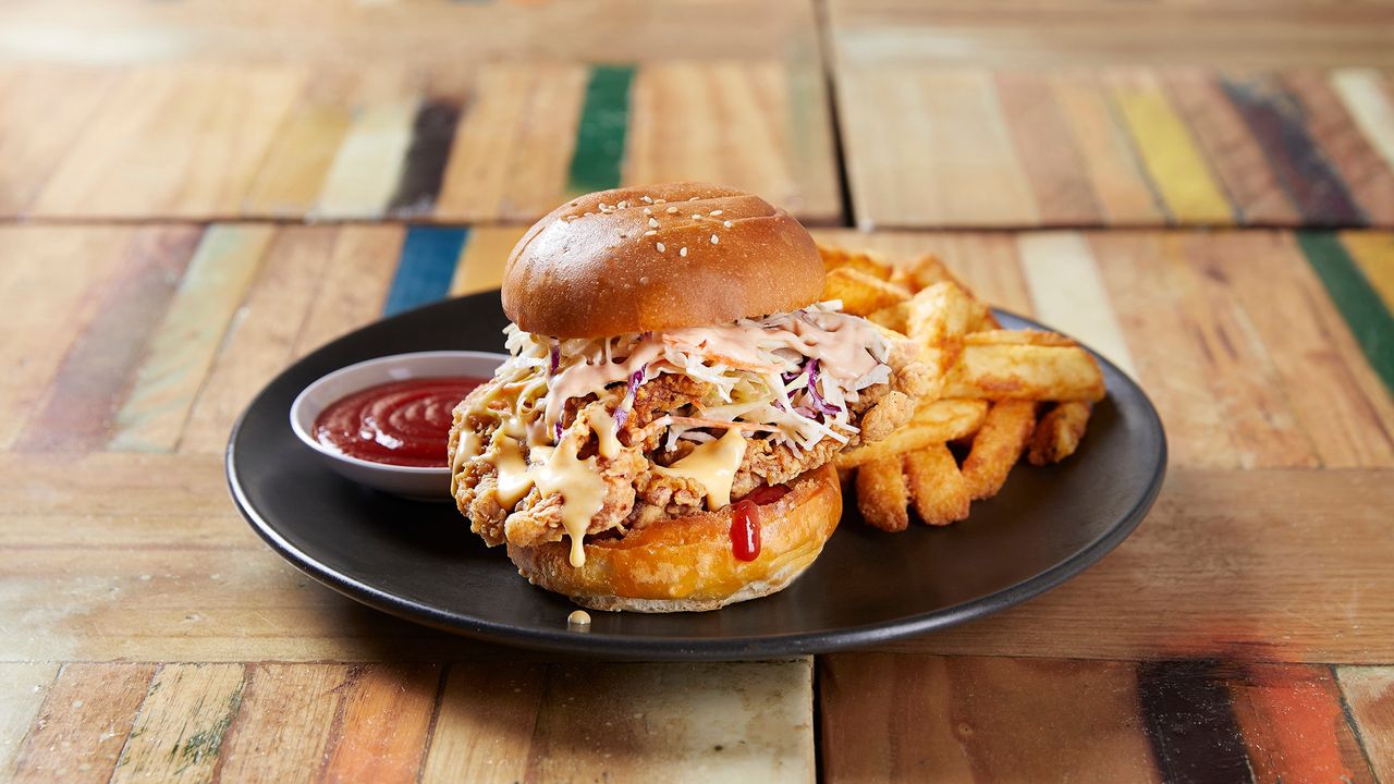 Chicken Burger & Chips