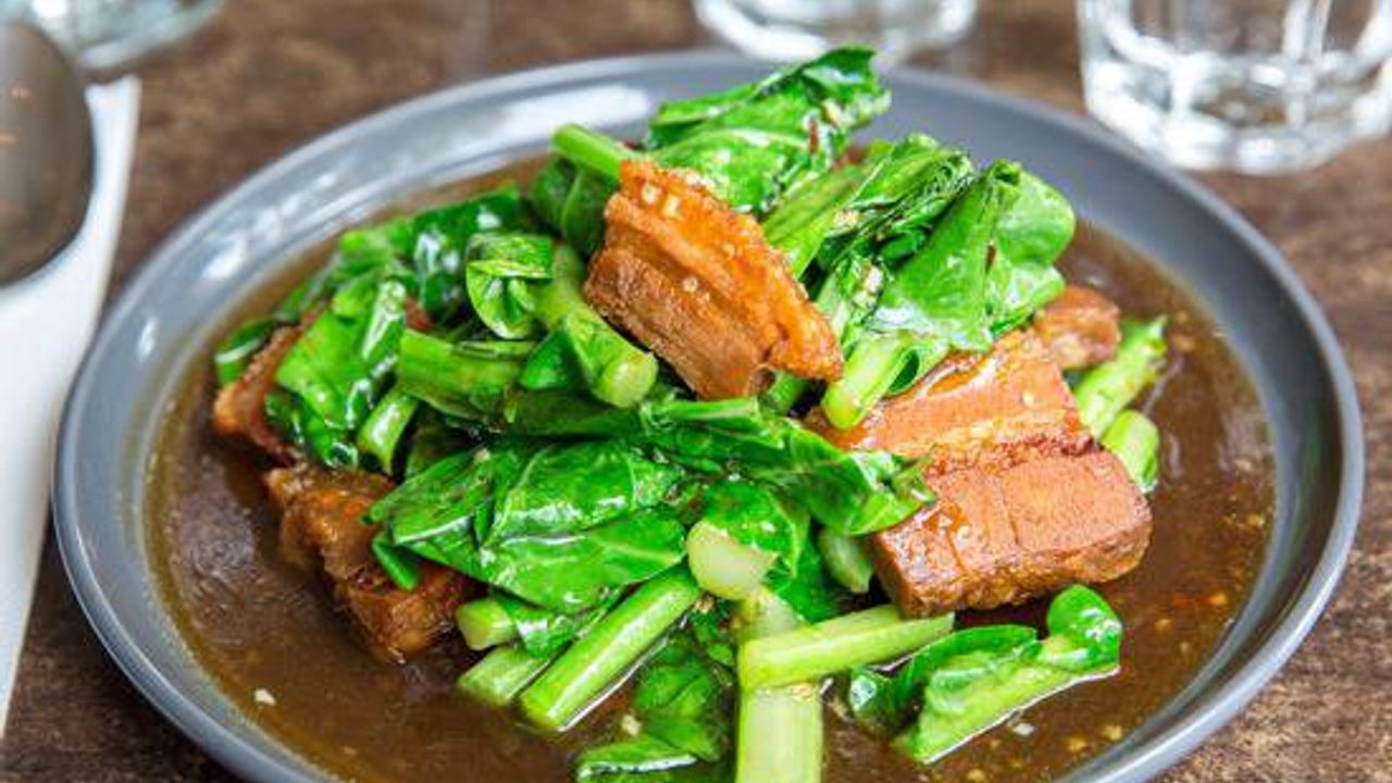 Pad Kana Moo Krop