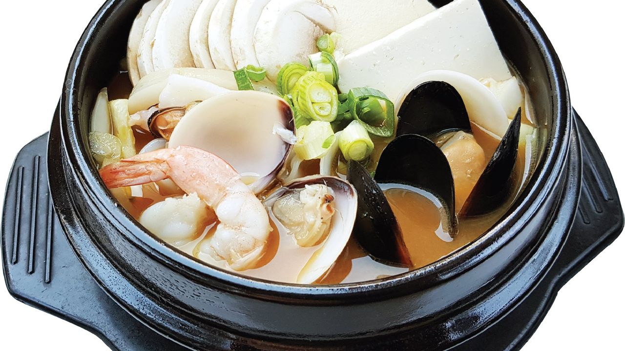 Seafood Soybean Paste Soup