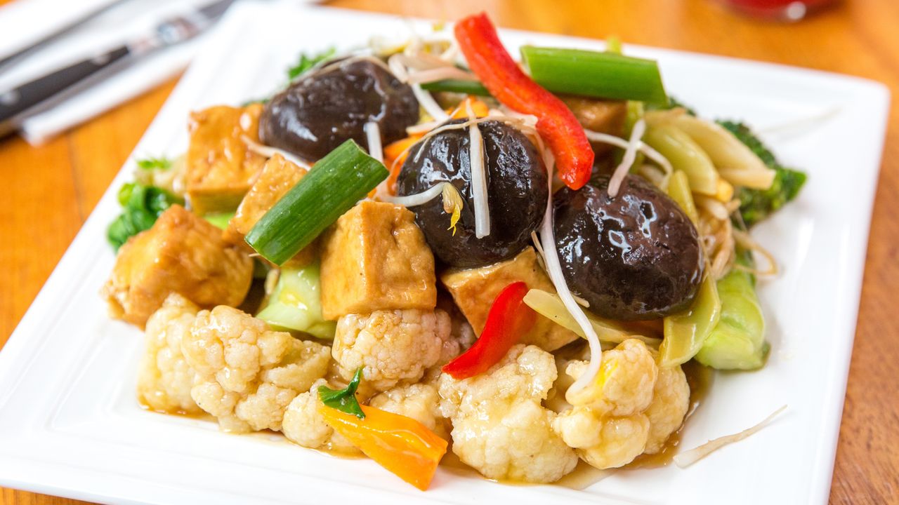 Fried Bean Curd with Mixed Seasonal Vegetables
