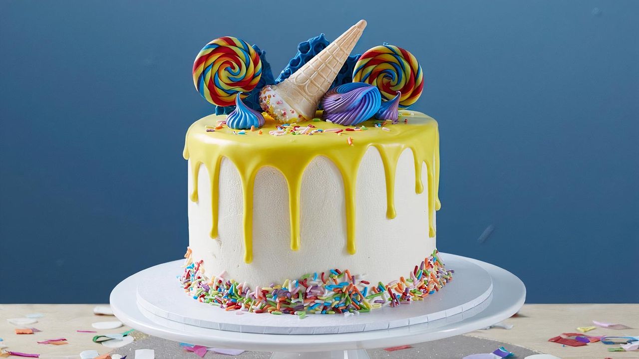 Rainbow Drip Cake