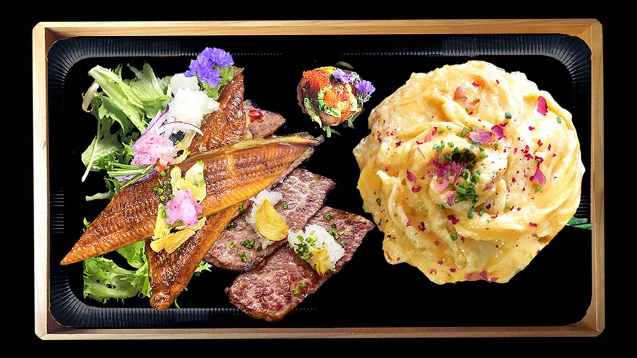 Wagyu Niku and Unagi Omurice